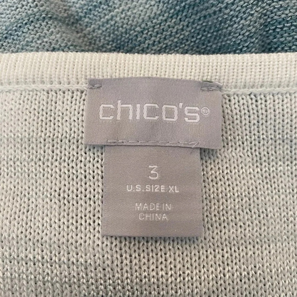 Chico's Jasper Ombre Bateau Boatneck Pullover Sweater Womens 3 US XL (1339) - Picture 3 of 3